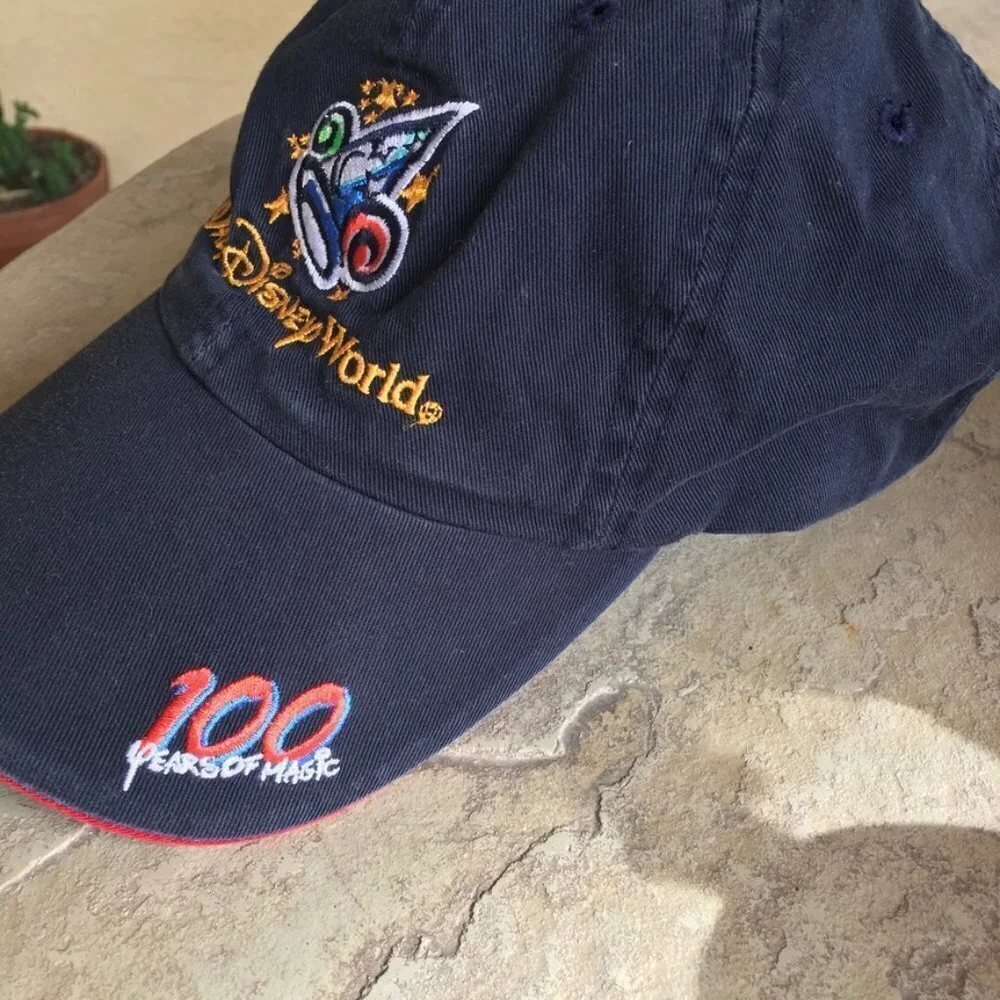 Walt Disney World Kids Baseball Hat One Size Fits‎ All Navy Blue